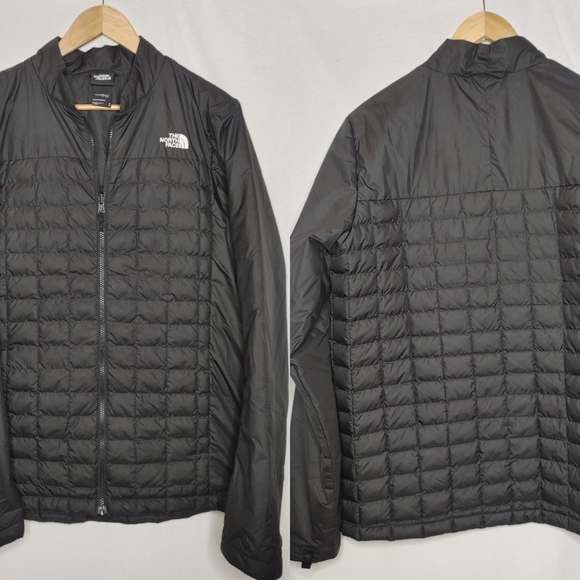 The North Face ThermoBall Eco Jacket Quilted Puffer Lightweight Black Medium M